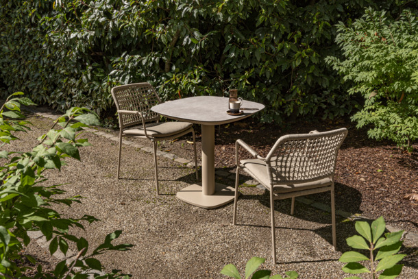 4SO Barista stapelbare tuinstoelen met zitkussen - 1
